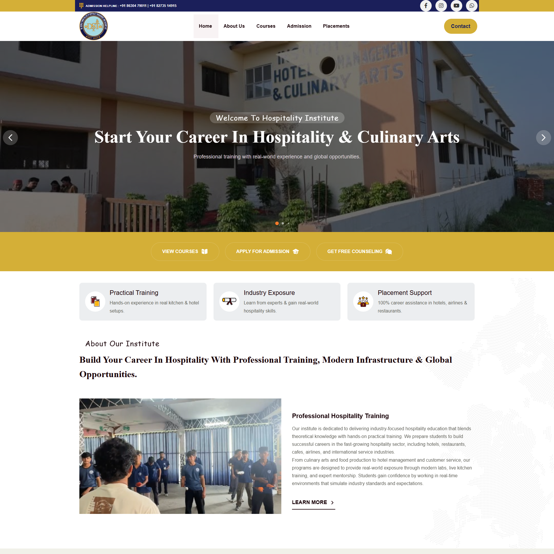 	Hospitality Training